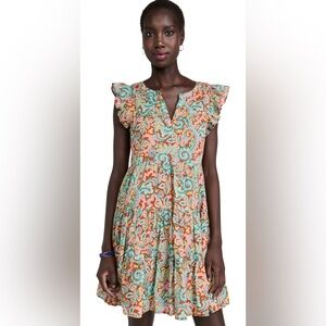 Roller Rabbit Rodez Pippa Printed Tiered Mini Dress